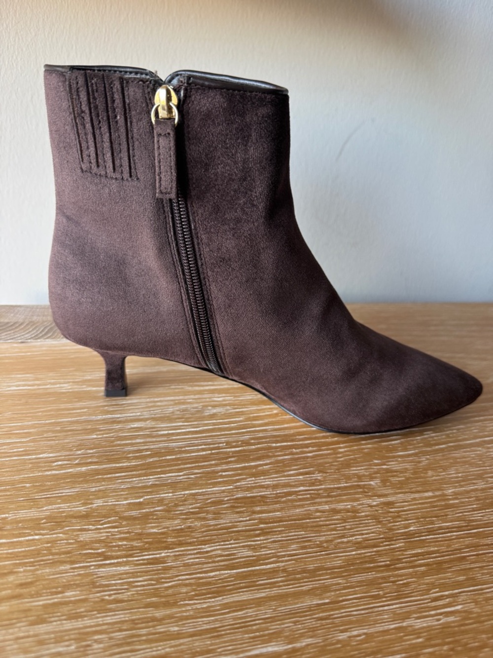 NWOB! J. CREW FACTORY Women’s Sueded Pointy-Toe Boots Rustic Brown Size 10 - Picture 6 of 13